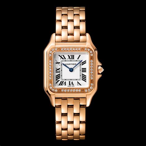 mens rose gold cartier watch|cartier 18k gold ladies watches.